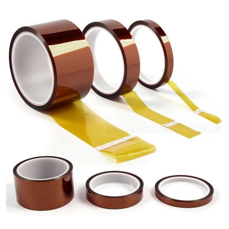 Ruban adhésif polyimide Kapton 33m de 3 à 25mm de large - I3D Service Ruban adhésif polyimide Kapton 33m de 3 à 25mm de large - I3D Service