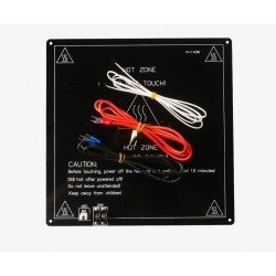 Plateau chauffant 220x220mm 24V avec bornier - I3D Service